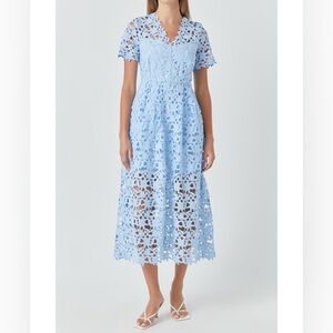 Endless Rose | Allover Lace Midi Dress